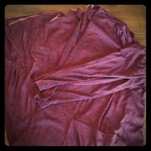 LuLaRoe XL Sarah Cardigan - Maroon/black